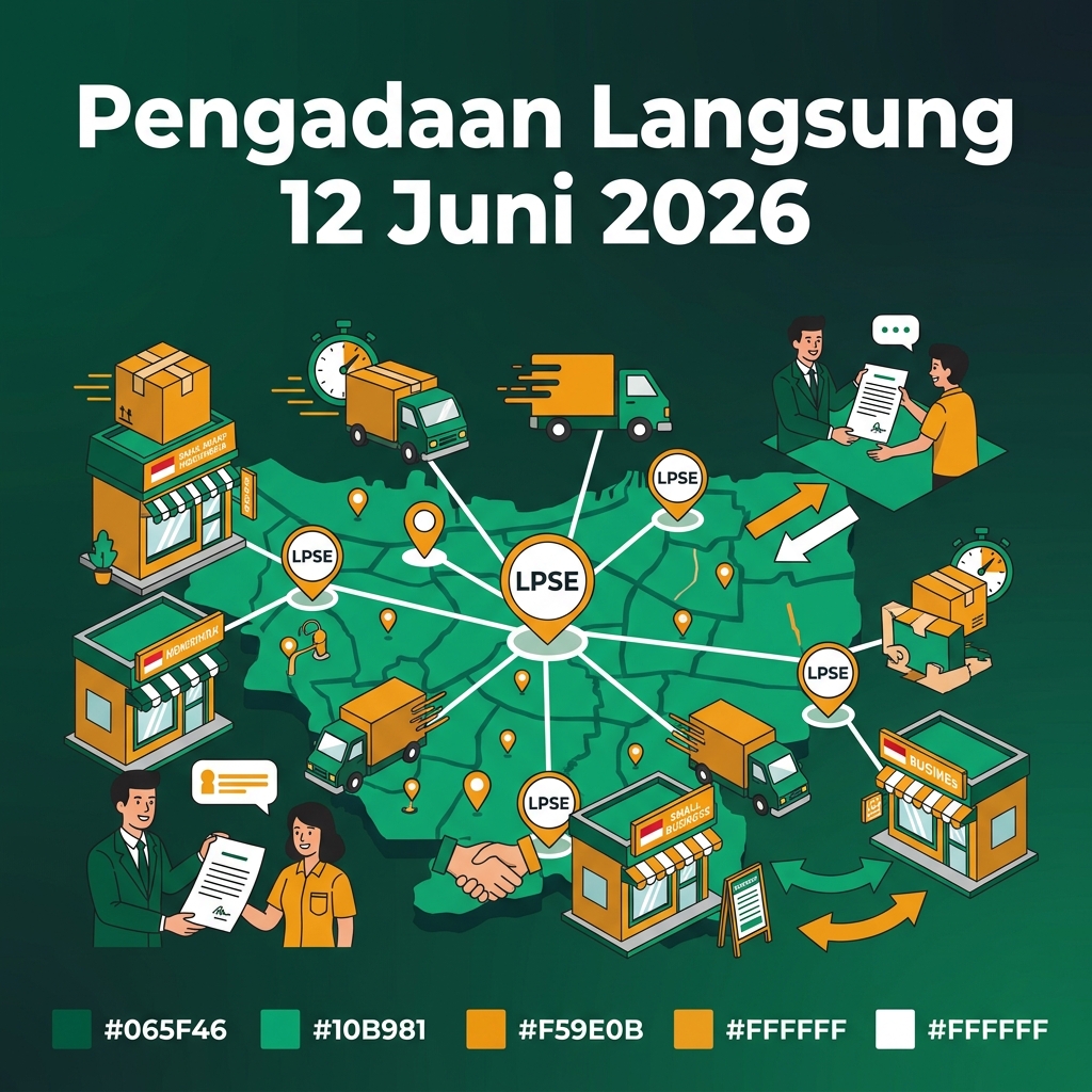 Pengadaan Langsung 12 Juni 2026: 1.758 Paket Baru Mengalir Rp 489 Miliar ke Pasar