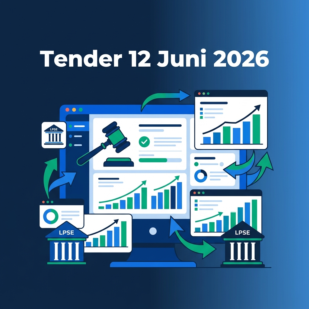 Tender Umum 12 Juni 2026: 503 Paket Baru Senilai Rp 1,90 Triliun, Konstruksi Mendominasi