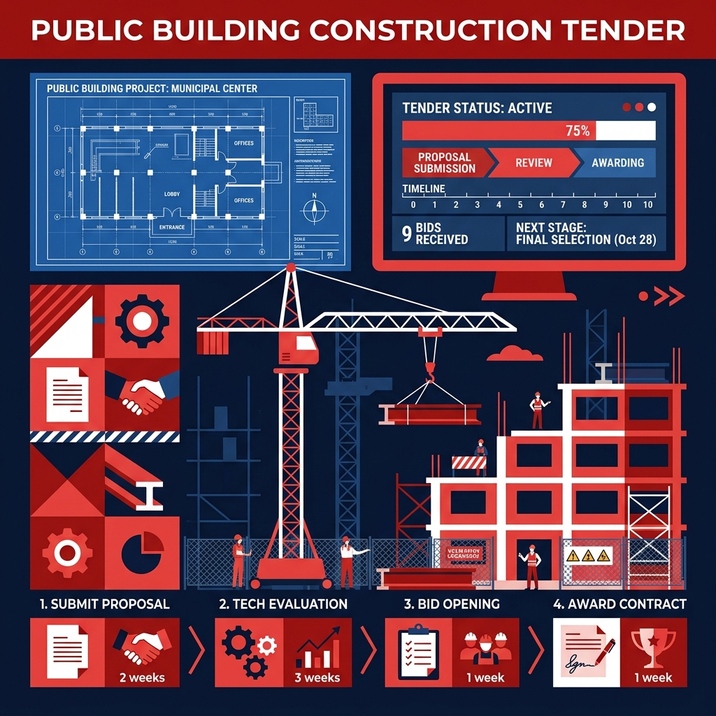 Update Tender 28 Mei 2026: Kompetisi Ketat di Proyek Gedung Perkantoran dan Fasilitas Umum