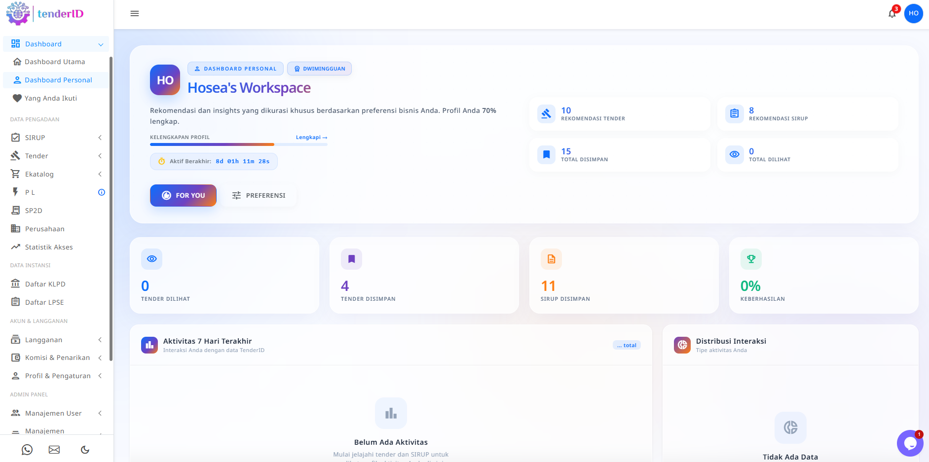 Personal Dashboard